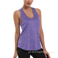 Workout Open Back T-Shirts para Mulheres